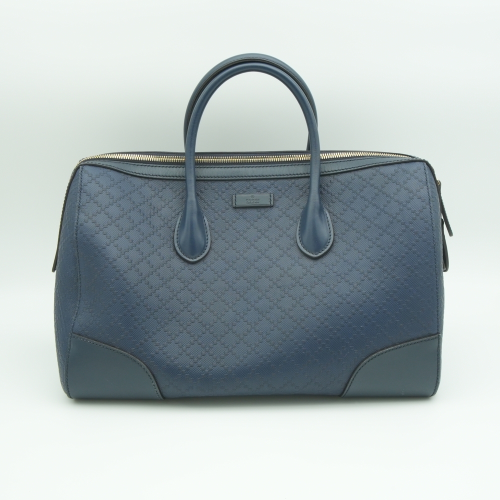 Elegant Blue Leather Men's Bag